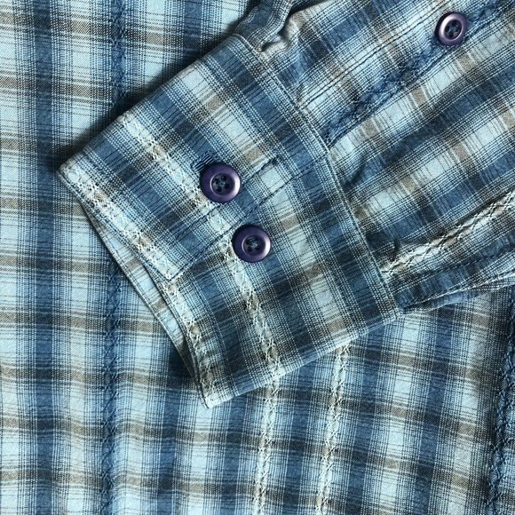 Tommy Bahama Button Up Shirt Mens‎ Large Blue Adult Long Sleeve I38 - Picture 4 of 5